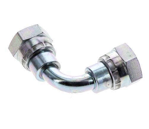 90 Grad abgewinkeltes Anschlussstück G3/8'' Innengewinde Hochdruck Stahl 60° Konus 425bar (5971.25psi) Hydraulisch