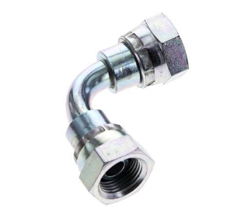 90 Grad abgewinkeltes Anschlussstück G3/8'' Innengewinde Hochdruck Stahl 60° Konus 425bar (5971.25psi) Hydraulisch