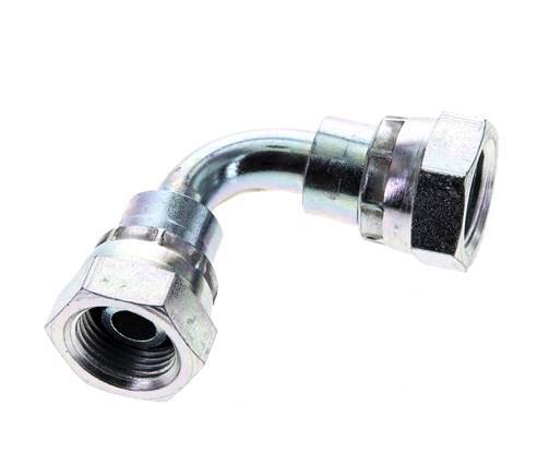 90 Grad abgewinkeltes Anschlussstück G3/8'' Innengewinde Hochdruck Stahl 60° Konus 425bar (5971.25psi) Hydraulisch