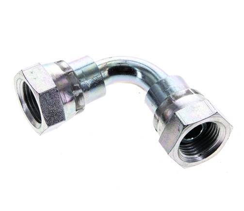 90 Grad abgewinkeltes Anschlussstück G3/8'' Innengewinde Hochdruck Stahl 60° Konus 425bar (5971.25psi) Hydraulisch