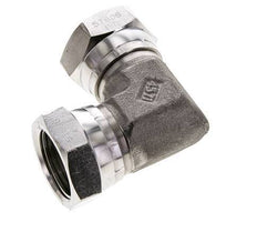 90 Grad abgewinkeltes Fitting G1'' Innengewinde Hochdruck Edelstahl 60° Konus 150bar (2107.5psi) Hydraulisch