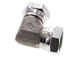 90 Grad abgewinkeltes Fitting G1'' Innengewinde Hochdruck Edelstahl 60° Konus 150bar (2107.5psi) Hydraulisch