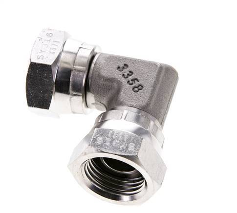 90 Grad abgewinkeltes Fitting G1/2'' Innengewinde Hochdruck Edelstahl 60° Konus 300bar (4215.0psi) Hydraulisch