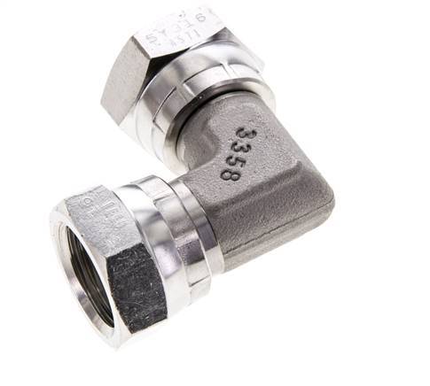 90 Grad abgewinkeltes Fitting G1/2'' Innengewinde Hochdruck Edelstahl 60° Konus 300bar (4215.0psi) Hydraulisch
