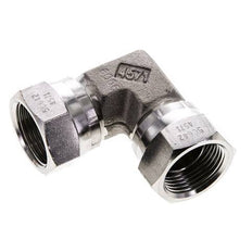 90 Grad abgewinkeltes Anschlussstück G3/4'' Innengewinde Hochdruck-Edelstahl 60° Konus 175bar (2458.75psi) Hydraulisch