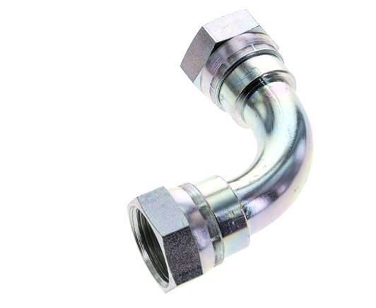 90 Grad abgewinkeltes Fitting G1'' Innengewinde Hochdruckstahl 60° Konus 150bar (2107.5psi) Hydraulisch