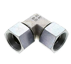 90deg Angled Fitting G1 1/2'' Female High Pressure Steel 60° Cone 125bar (1756.25psi) Hydraulic