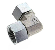 90deg Angled Fitting G1 1/2'' Female High Pressure Steel 60° Cone 125bar (1756.25psi) Hydraulic