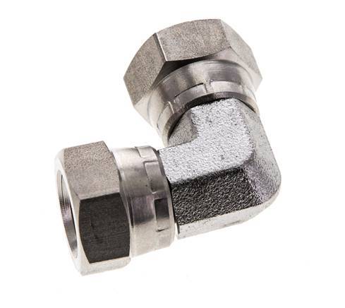 90 Grad abgewinkeltes Anschlussstück G1/4'' Innengewinde Hochdruck-Edelstahl 60° Konus 575bar (8078.75psi) Hydraulisch