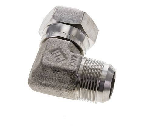 90 Grad JIC-Winkelverschraubung UN 1-5/16''-12 Außengewinde x Innengewinde Edelstahl 170 bar (2388,5 psi)