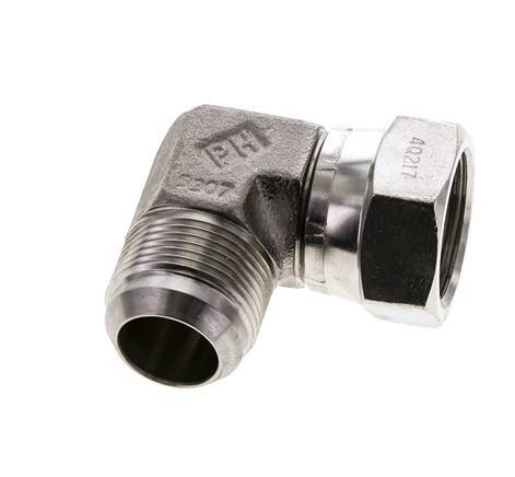 90 Grad JIC-Winkelverschraubung UN 1-5/16''-12 Außengewinde x Innengewinde Edelstahl 170 bar (2388,5 psi)