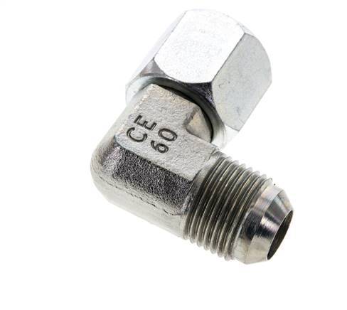 90 Grad JIC-Winkelfitting UNF 7/8''-14 Außengewinde x Innengewinde Stahl 210bar (2950,5psi)