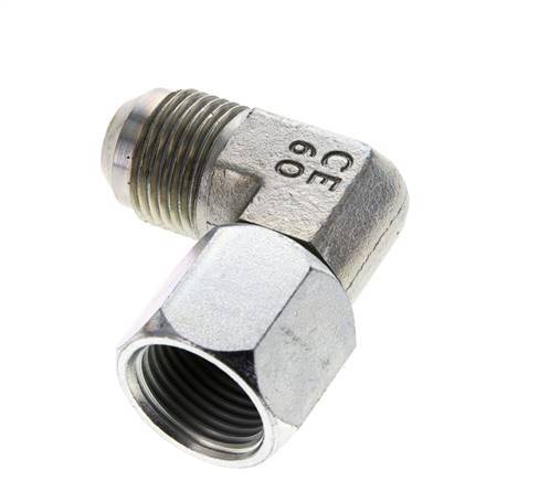 90 Grad JIC-Winkelfitting UNF 7/8''-14 Außengewinde x Innengewinde Stahl 210bar (2950,5psi)