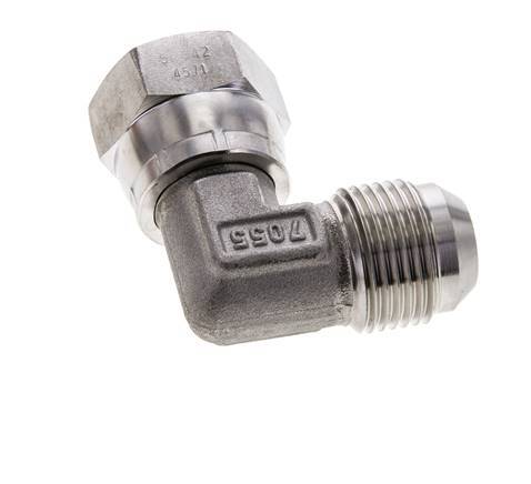 90 Grad JIC-Winkelfitting UN 1-1/16''-12 Außengewinde x Innengewinde Edelstahl 210bar (2950.5psi)