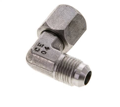 90 Grad JIC-Winkelfitting UNF 9/16''-18 Außengewinde x Innengewinde Edelstahl 275 bar (3863,75 psi)