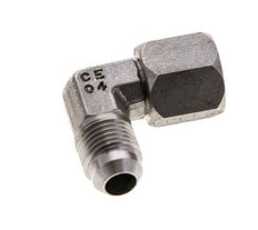 90 Grad JIC-Winkelfitting UNF 9/16''-18 Außengewinde x Innengewinde Edelstahl 275 bar (3863,75 psi)