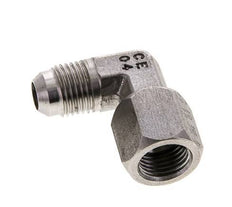 90 Grad JIC-Winkelfitting UNF 9/16''-18 Außengewinde x Innengewinde Edelstahl 275 bar (3863,75 psi)