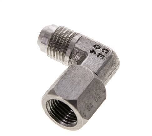 90 Grad JIC-Winkelfitting UNF 9/16''-18 Außengewinde x Innengewinde Edelstahl 275 bar (3863,75 psi)