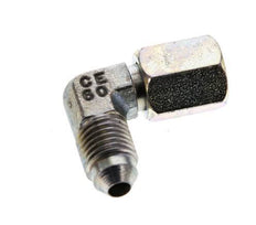 90 Grad JIC-Winkelfitting UNF 7/16''-20 Außengewinde x Innengewinde Stahl 310 bar (4355,5 psi)