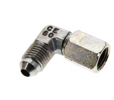 90 Grad JIC-Winkelfitting UNF 7/16''-20 Außengewinde x Innengewinde Stahl 310 bar (4355,5 psi)
