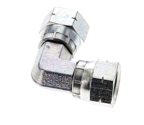 90Grad JIC-Winkelverschraubung UNF 9/16''-18 Stahl 275bar (3863.75psi)
