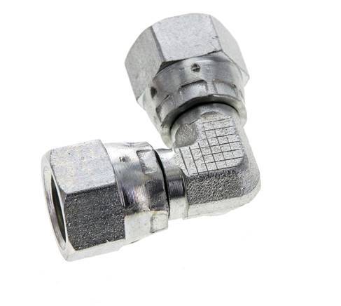 90Grad JIC-Winkelverschraubung UNF 1/2''-20 Stahl 275bar (3863.75psi)