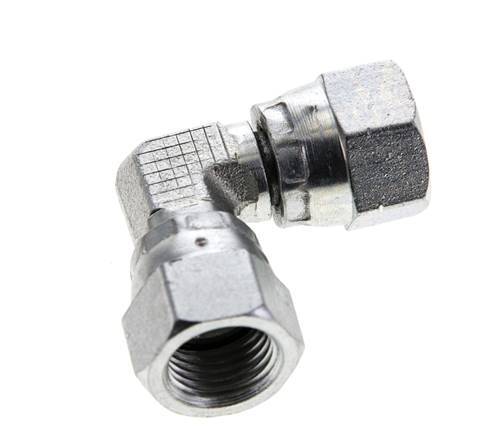 90Grad JIC-Winkelverschraubung UNF 1/2''-20 Stahl 275bar (3863.75psi)