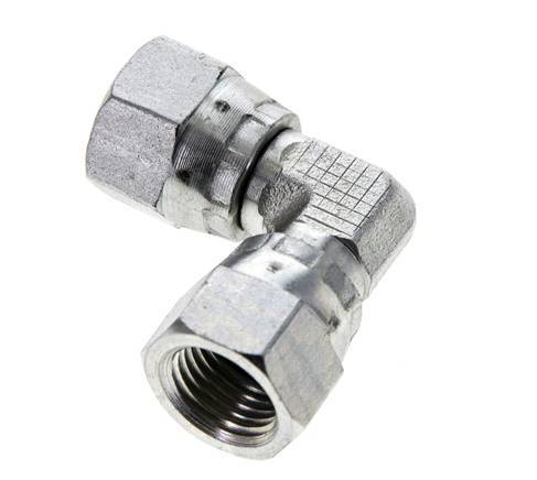 90Grad JIC-Winkelverschraubung UNF 1/2''-20 Stahl 275bar (3863.75psi)
