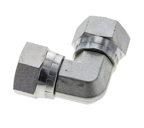 90Grad JIC-Winkelverschraubung UN 1-1/16''-12 Stahl 210bar (2950.5psi)