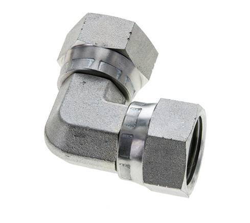 90Grad JIC-Winkelverschraubung UN 1-1/16''-12 Stahl 210bar (2950.5psi)