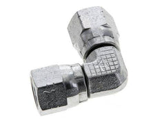 90Grad JIC-Winkelverschraubung UNF 7/16''-20 Stahl 310bar (4355,5psi)