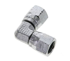 90Grad JIC-Winkelverschraubung UNF 7/16''-20 Stahl 310bar (4355,5psi)