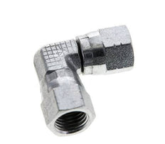 90Grad JIC-Winkelverschraubung UNF 7/16''-20 Stahl 310bar (4355,5psi)
