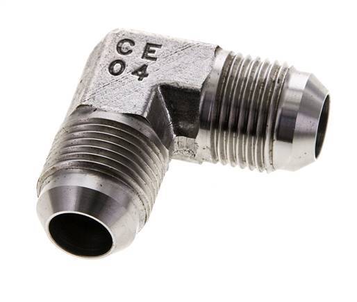 90 Grad JIC-Winkelfitting UNF 7/8''-14 Außengewinde Edelstahl 350bar (4917.5psi)