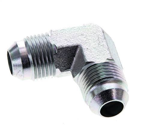 90 Grad JIC-Winkelverschraubung UNF 3/4''-16 Außengewinde Stahl 350bar (4917.5psi)