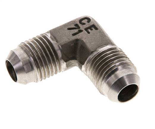 90 Grad JIC-Winkelfitting UNF 9/16''-18 Außengewinde Edelstahl 350bar (4917.5psi)