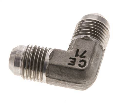 90 Grad JIC-Winkelfitting UNF 9/16''-18 Außengewinde Edelstahl 350bar (4917.5psi)