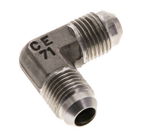 90 Grad JIC-Winkelfitting UNF 9/16''-18 Außengewinde Edelstahl 350bar (4917.5psi)