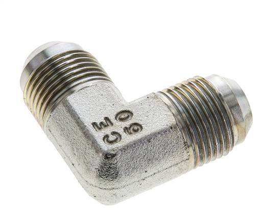 90 Grad JIC-Winkelverschraubung UNF 7/8''-14 Außengewinde Stahl 350bar (4917.5psi)