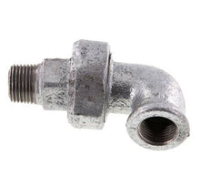 90 Grad abgewinkeltes Verbindungsstück 1/2'' Male R x Female Rp Cast Iron Conical Seal 25bar (351.25psi)
