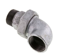 90 Grad abgewinkeltes Verbindungsstück 1 1/2'' Männlich R x Weiblich Rp Gusseisen Konische Dichtung 25bar (351.25psi)