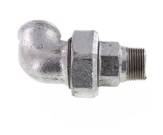 90 Grad abgewinkelter Anschluss 3/4'' Außengewinde R x Innengewinde Rp Gusseisen Konische Dichtung 25bar (351.25psi)