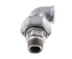 90 Grad abgewinkelter Anschluss 3/4'' Außengewinde R x Innengewinde Rp Gusseisen Konische Dichtung 25bar (351.25psi)