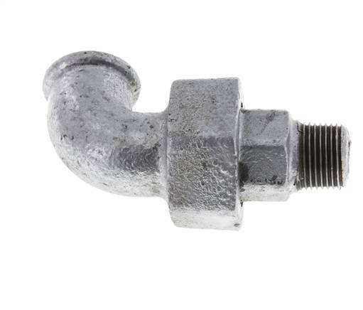 90 Grad abgewinkeltes Verbindungsstück 3/8'' Male R x Female Rp Cast Iron Conical Seal 25bar (351.25psi)
