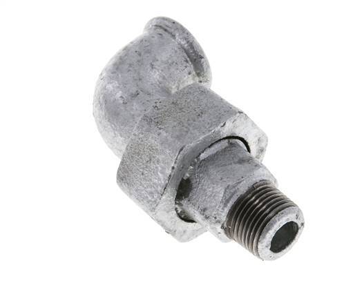 90 Grad abgewinkeltes Verbindungsstück 3/8'' Male R x Female Rp Cast Iron Conical Seal 25bar (351.25psi)