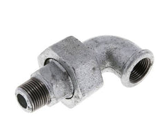 90 Grad abgewinkeltes Verbindungsstück 3/8'' Male R x Female Rp Cast Iron Conical Seal 25bar (351.25psi)
