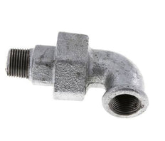 90 Grad abgewinkeltes Verbindungsstück 3/8'' Male R x Female Rp Cast Iron Conical Seal 25bar (351.25psi)