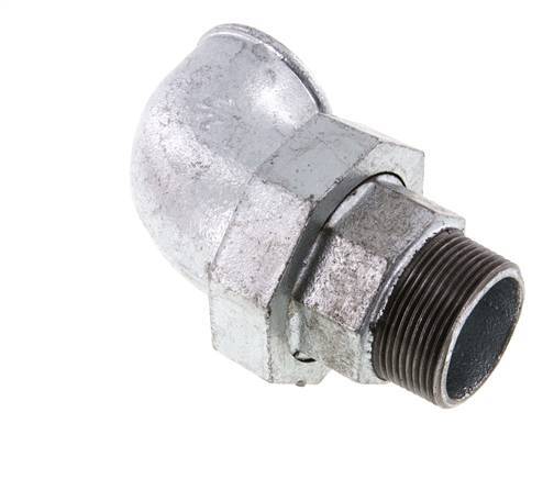90Grad Winkelverschraubung 1 1/2'' Männlich R x Weiblich Rp Gusseisen Flachdichtung Centellen 25bar (351.25psi)
