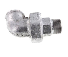 90 Grad abgewinkelter Verschraubungsstutzen 3/4'' Außengewinde R x Innengewinde Rp Gusseisen Flachdichtung Centellen 25bar (351.25psi)