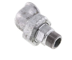 90 Grad abgewinkelter Verschraubungsstutzen 3/4'' Außengewinde R x Innengewinde Rp Gusseisen Flachdichtung Centellen 25bar (351.25psi)